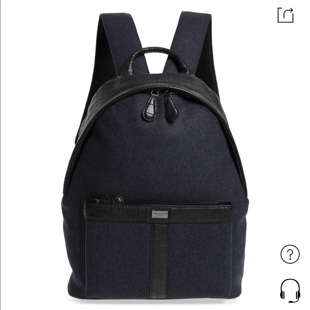 Ted Baker wool backpack blue (unisex)